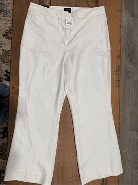 J. Crew Kelsey Pant - Linen-Blend - White